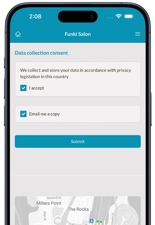 Collect privacy consent when collecting customer data